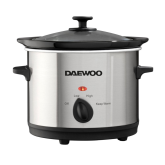 Daewoo SDA1363GE 1.5L Slow Cooker Stainless Steel