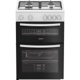 Indesit IDG6GW Freestanding 60cm Gas Double Cooker - White