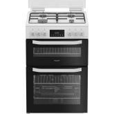 Hotpoint HTG6GDCW 60cm Gas Cooker - White
