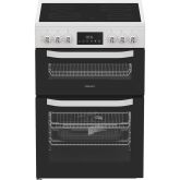 Hotpoint HTE6VDCW Freestanding 60cm Ceramic Electric Cooker - White