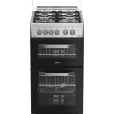 Hotpoint HDG5GCX Freestanding 50cm Gas Double Cooker - Inox