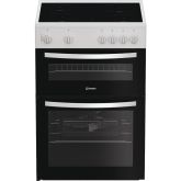 Indesit ITE6VMW Freestanding 60cm Electric Cooker with Ceramic Hob