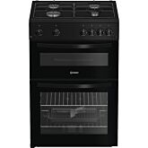 Indesit ITG6GB 60cm Gas Twin Cooker - Black