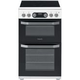 Hotpoint HD5V93CCW/UK Electric Freestanding Double Cooker - White