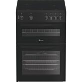 Indesit IDE6VMB 60cm Electric Cooker with Ceramic Hob - Black