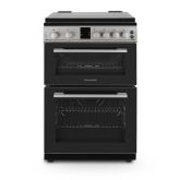 Montpellier MDOG60LS 60cm Double Gas Cooker in Silver