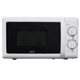 Igenix IG2083 20L 800W Manual Solo Microwave with Stainless Steel Cavity White