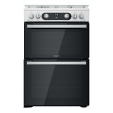 Hotpoint HD67G02CCW/UK Double Cooker - White