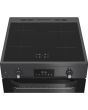 Hotpoint HDE6IDC2SA 60cm Freestanding Electric Double Cooker with Induction Hob