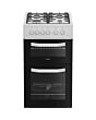 Hotpoint HTG5GCW Freestanding 50cm Gas Double Cooker - White