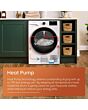 Hotpoint CHSD83MBBUK Freestanding 8kg Heat Pump Tumble Dryer with ColdGuard - Black