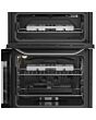 Hotpoint HDG6GDCWX 60cm Freestanding Gas Double Oven Cooker with Glass Lid