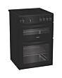 Indesit IDE6VMB 60cm Electric Cooker with Ceramic Hob - Black
