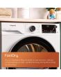 Hotpoint CHD94MWBSUK Fabric Care 9kg Heat Pump Tumble Dryer with HomeWhiz