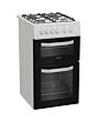 Hotpoint HTG5GCW Freestanding 50cm Gas Double Cooker - White
