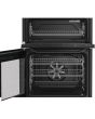 Hotpoint HDE6IDC2SA 60cm Freestanding Electric Double Cooker with Induction Hob