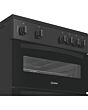 Indesit IDE6VMB 60cm Electric Cooker with Ceramic Hob - Black