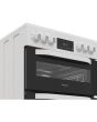 Hotpoint HTE6VDCW Freestanding 60cm Ceramic Electric Cooker - White