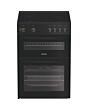Indesit IDE6VMB 60cm Electric Cooker with Ceramic Hob - Black