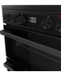 Hisense HDCEC5C10B Electric Cooker With Double Oven, 50 Cm