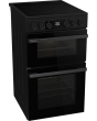 Hisense HDCEC5C10B Electric Cooker With Double Oven, 50 Cm