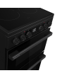 Hisense HDCEC5C10B Electric Cooker With Double Oven, 50 Cm