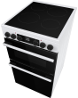 Hisense HDCEC5C10W Electric Cooker With Double Oven, 50 Cm