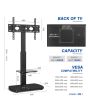 PPS FS1-BLK Black Pedestal Floor Stand