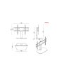 PPS PED64S Replacement Swivel Pedestal TV Stand
