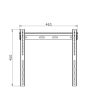 Vivanco 37971 Flat TV Wall Bracket Vesa 400, 35Kg