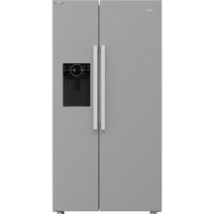 Hotpoint HPG26573WXP4UK Freestanding American Style Fridge Freezer - Inox