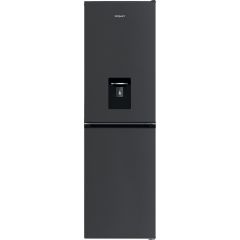 Hotpoint HPKH 1261W XBR4UK Freestanding 50/50 No Frost Fridge Freezer with Water Dispenser - Black