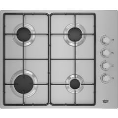 Beko HIBG64120SX 60cm Gas Hob - Stainless Steel