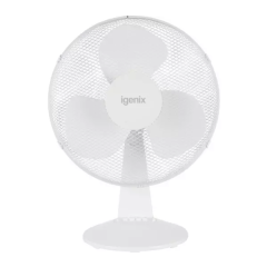 Igenix DF1210 12 Inch Desk Fan White