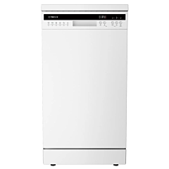 teknix TX3FD458W Slimline Dishwasher, Cutlery Tray, White