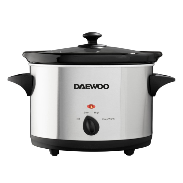Daewoo SDA1364GE 3.5L Slow Cooker Stainless Steel