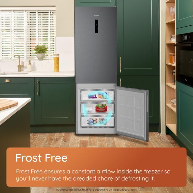 Hotpoint HPKH 1261W W4UK Freestanding 50/50 No Frost Fridge Freezer with Water Dispenser - White