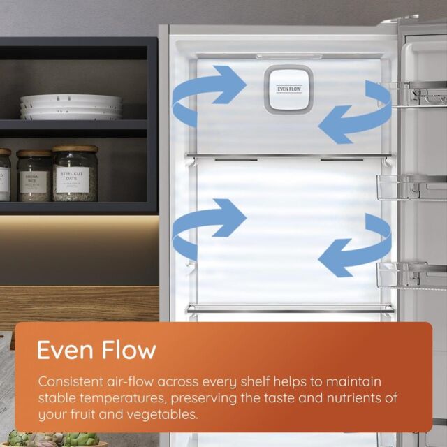 Hotpoint HPK26363W4UK Freestanding Dual No Frost 60/40 Fridge Freezer with Even Flow