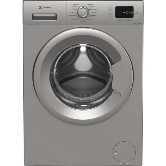 Indesit Push&Go IP 946S PUSH&GO UK 9kg Washing Machine - Silver