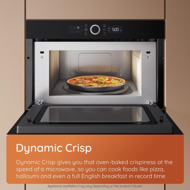 Hotpoint HMD44MXUK Built-In Microwave Oven and Grill - Stainless Steel