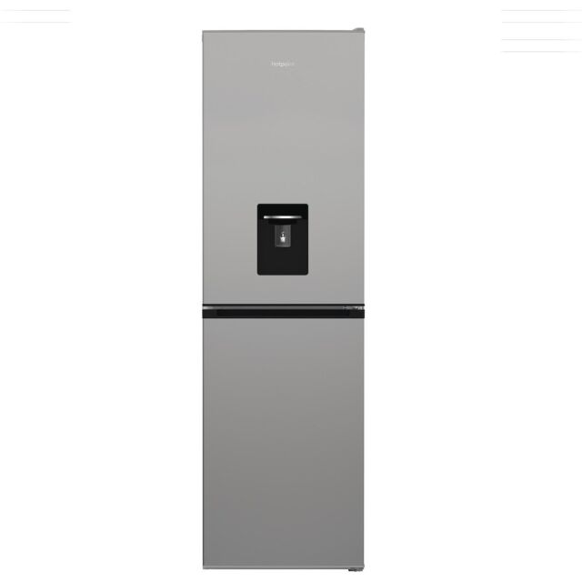 Hotpoint HPKH 1261W S4UK Freestanding 50/50 No Frost Fridge Freezer with Water Dispenser - Silver