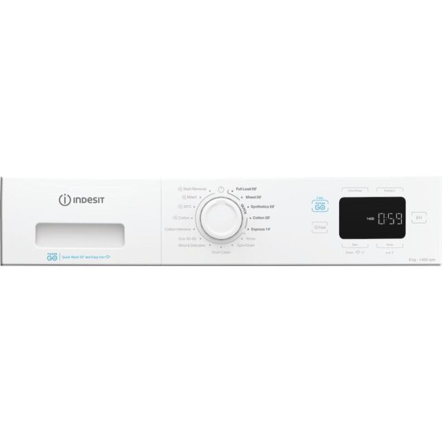 Indesit Push&Go IP 846 PUSH&GO UK 8kg Washing Machine - White