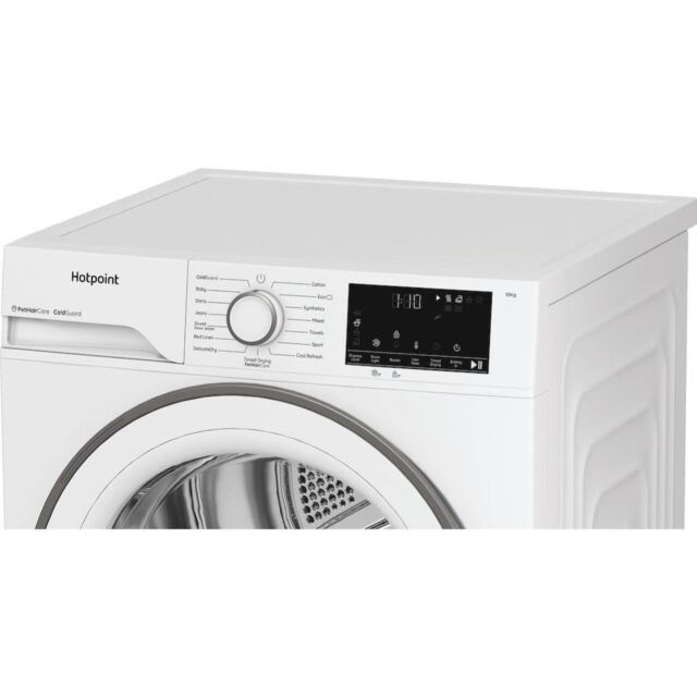 Hotpoint CHD103MWWUK Freestanding 10kg Heat Pump Tumble Dryer with PetHairCare
