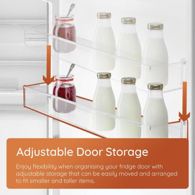 Hotpoint HPKH1261W5UK 270L Freestanding No Frost 50/50 Fridge Freezer with Bottle Rack - White