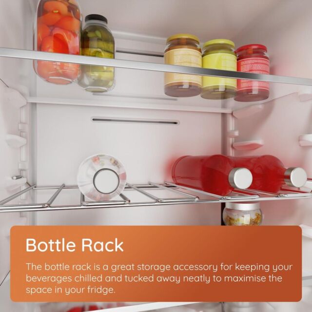Hotpoint HPKH1261W5UK 270L Freestanding No Frost 50/50 Fridge Freezer with Bottle Rack - White