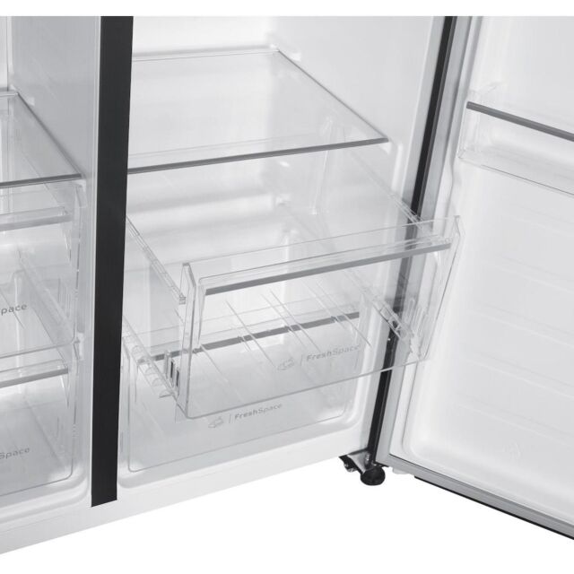 Indesit Push&Go INGF 6441 XP4UK Total No Frost American Fridge Freezer - Inox