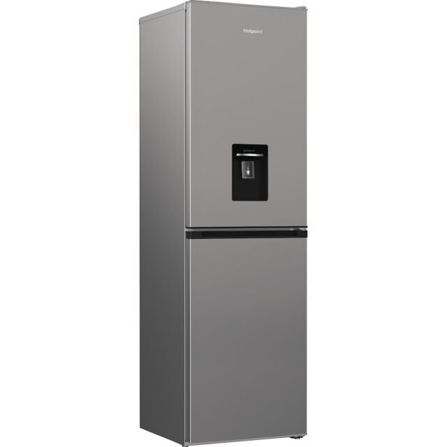 Hotpoint HPKH 1261W S4UK Freestanding 50/50 No Frost Fridge Freezer with Water Dispenser - Silver