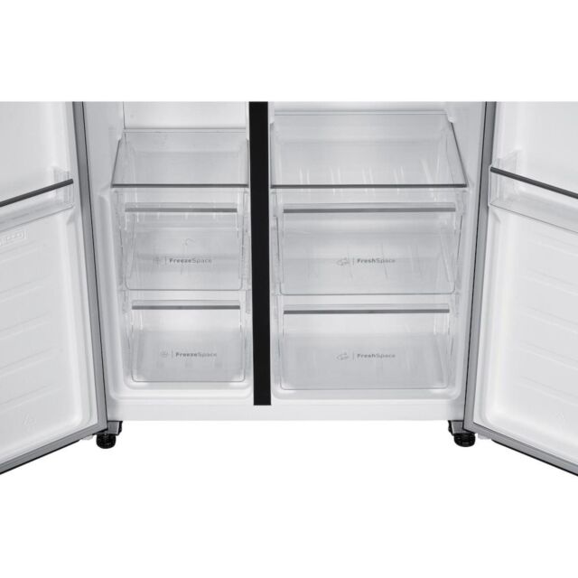 Indesit Push&Go INGF 6441 XP4UK Total No Frost American Fridge Freezer - Inox