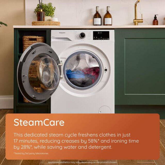 Hotpoint H101GANTISTAINUK AntiStain 10kg Washing Machine with Steam - Graphite