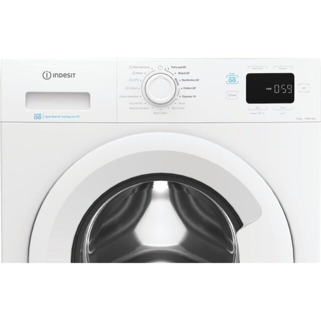 Indesit Push&Go IP 846 PUSH&GO UK 8kg Washing Machine - White